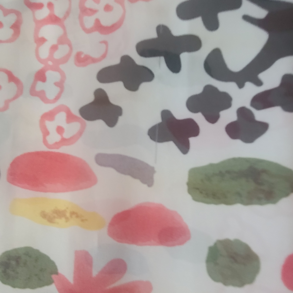 Source Unknown Pink & Multicolor Abstract Print Button-Down Top - Picture 6 of 6